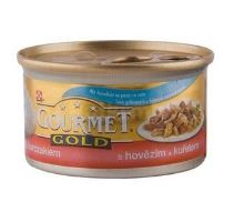 Gourmet Gold konzerva mačka s hovädzím a kuraťom 85g