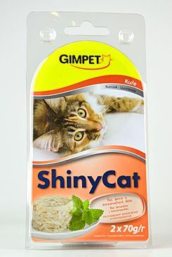 Gimpet mačka konzerva ShinyCat kura 2x70g