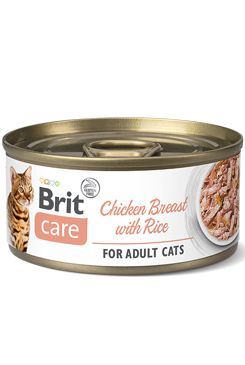 Brit Care Cat konz Fillets Breast & Rice 70g