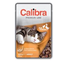 Calibra Cat vrecko Premium Adult Duck &amp; Chicken 100g