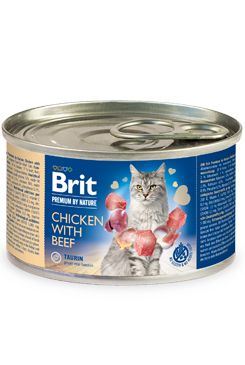 Brit Premium Cat by Nature konz Chicken & Beef 200g
