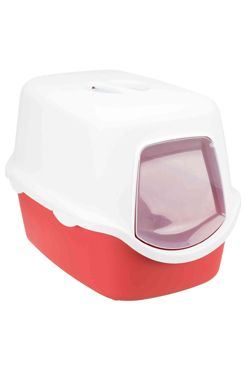 WC mačka kryté domček VICO 40x40x56 TR červená / biela