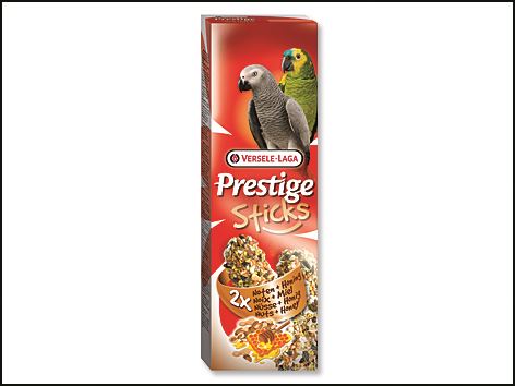Tyčinky Prestige orechy a med pre veľké papagáje 140g