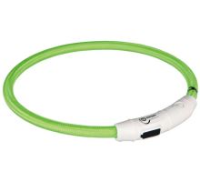 Svietiace krúžok USB na krk (zelená) L-XL 65 cm