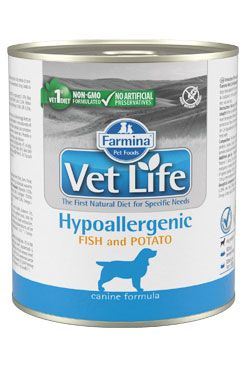 Vet Life Natural Dog konz. Hypoaller Fish & Potato 300g