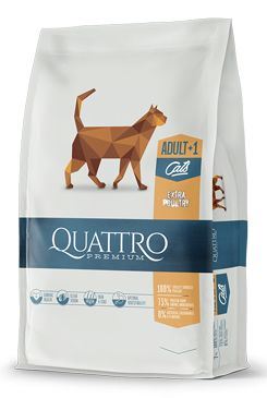 QUATTRO Cat Dry Premium all Breed Adult Hydina 1,5kg