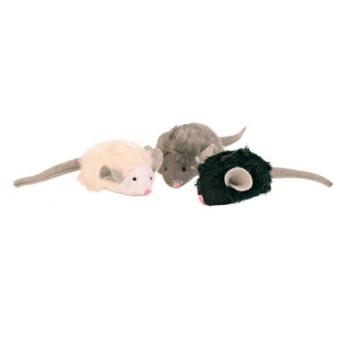 Mikročipová myš so zvukom, catnip 6 cm