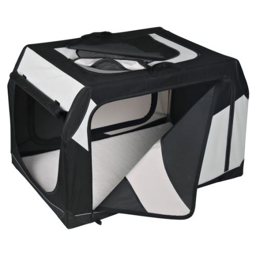 Transportný nylonový box Vario čierno-šedý L 99x67x71 / 61 cm čierno-šedý