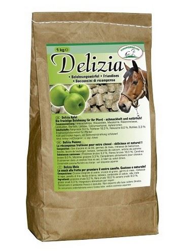 Pochúťka pre kone Delizia jablko 1kg
