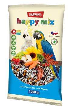 Darwin 's veľký papagáj Happy mix 1kg