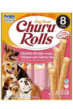 Chúru Dog Rolls Chicken with Salmon wraps 8x12g