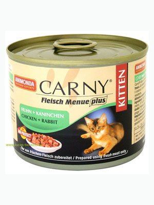 Animonda konzerva CARNY Kitten - hovädzie + morčacie srdcia 200g