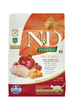 N & D Pumpkin CAT Neutered Quail & Pomegranate 300g