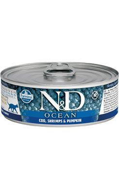 N & D CAT OCEAN Adult Tuna & Cod & Shrimp & Pumpkin 80g