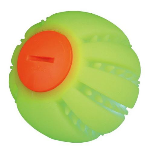 Svítící míček, s napájecím kabelem USB, žlutý, 6 cm