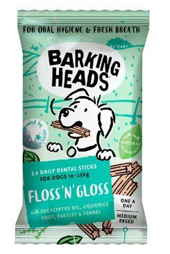 Barking HEADS Treats Floss'n 'Gloss Medium Breed 150g
