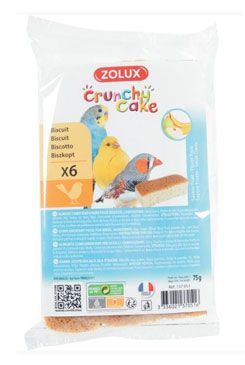Sušienky vták Crunchy CAKE APPLE banány 6ks 75g Zolux