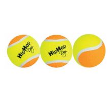 Balenie-tenisový lopta farebná 6,5 cm HIPHOP DOG (3 ks v bal.)