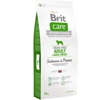 Brit Care Dog Grain-free Adult LB Salmon &amp; Potato 2 balenia 12kg