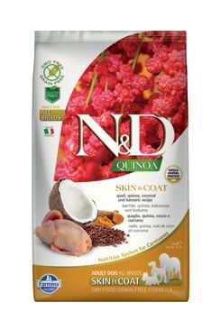 N & D Quinoa DOG Skin & Coat Quail & Coconut 2,5kg