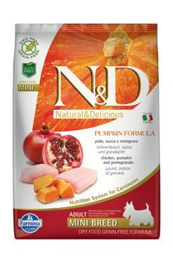 N & D GF Pumpkin DOG Adult Mini Chicken & Pomegranate 7kg