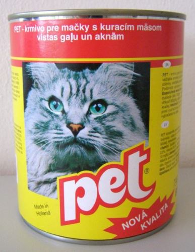 Pet Katza kocky s hydinovým mäsom pre mačky 855g