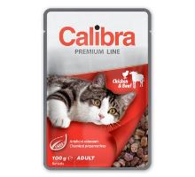 Calibra Cat vrecko Premium Adult Chicken &amp; Beef 100g