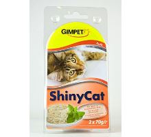 Gimpet mačka konzerva ShinyCat kura 2x70g