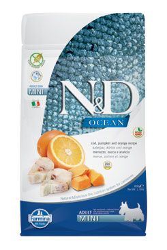 N & D OCEAN DOG GF Adult Mini Codfish & Pumpkin & Orang 800g