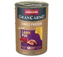 GranCarno Single Protein 400 g čisté jahňacie, konzerva pre psov