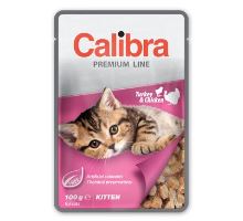 Calibra Cat vrecko Premium Kitten Turkey &amp; Chicken 100g