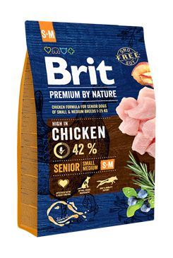 Brit Premium Dog by Nature Senior S + M 3kg