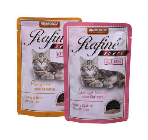 Animonda vrecko Rafiné Soupé Kitten-drůb. koktail + ráčiky 100g