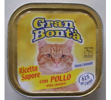 Gran Bonta paštéta s kuracím mäsom pre mačky 100g