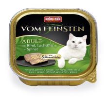 V.Feinsten CORE hovězí, losos filet + špenát pro kočky 100g