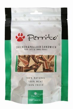 Perrito Chicken & Pollock Sandwich mačky a malé psy 100g