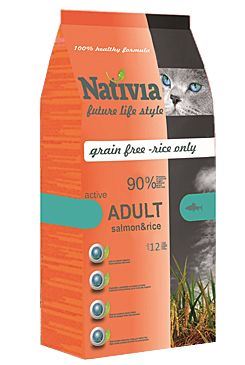 Nativite Cat Adult Salmon & Rice Active 1,5 kg