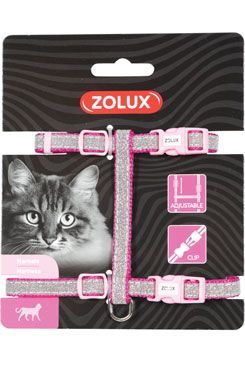 Postroj mačka SHINY nylon ružový Zolux
