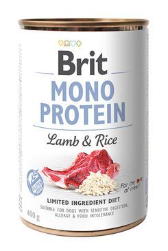 Brit Dog konz Mono Proteín Lamb & Brown Rice 400g