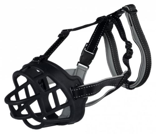 Silikonový náhubek FLEX M 24 cm/hlava max.21 cm černý