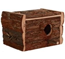 Hniezdiace búdka z prírodného dreva pre andulky 21x13x12 cm
