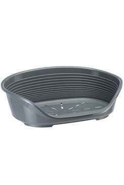 Pelech plast SIESTA DLX 12 tm.šedá 111x80,5x33cm FP