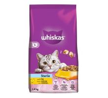Whiskas Dry Sterile s kuřecím 1,4kg