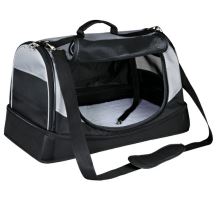 Transportná taška-pelech HOLLY 50x30x30 cm nylon, čierno / sivá