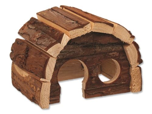 Domček SMALL ANIMAL Hobit drevený 15 x 10 x 9 cm 1ks