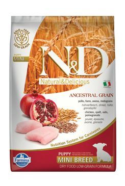 N & D LG DOG Puppy Mini Chicken & Pomegr 7kg