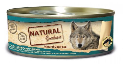 Natural Greatness filet tuňák+sardinky konz.pro psy 156 g