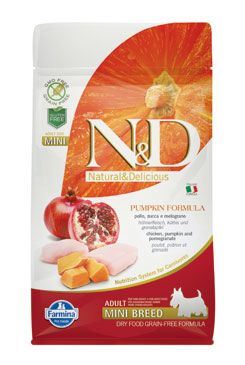 N & D GF Pumpkin DOG Adult Mini Chicken & Pomegranate 800g