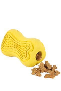 Hračka pes TITAN gumová kosť S žltá Zolux