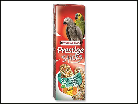 Tyčinky Prestige exotické ovocie pre veľké papagáje 140g